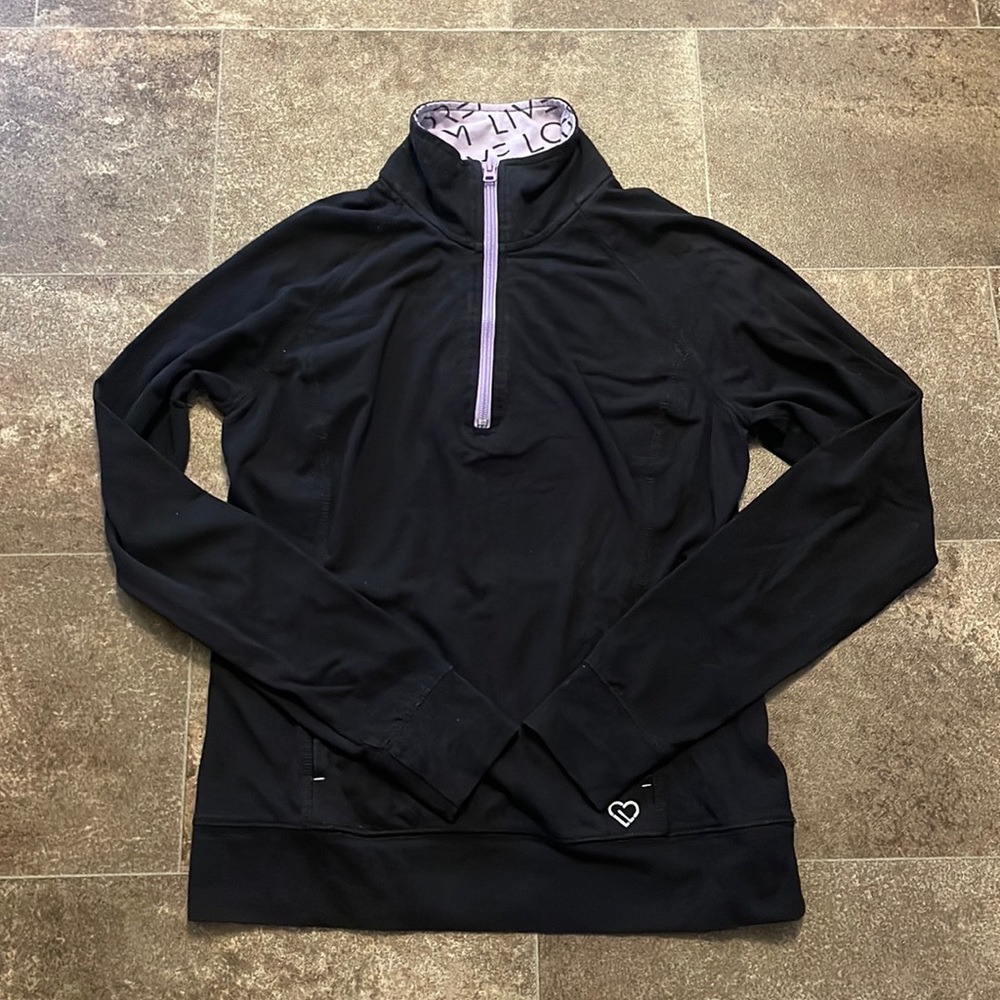 Live Love Dream by Aeropostale 1/4 Zip Jacket. Medium.